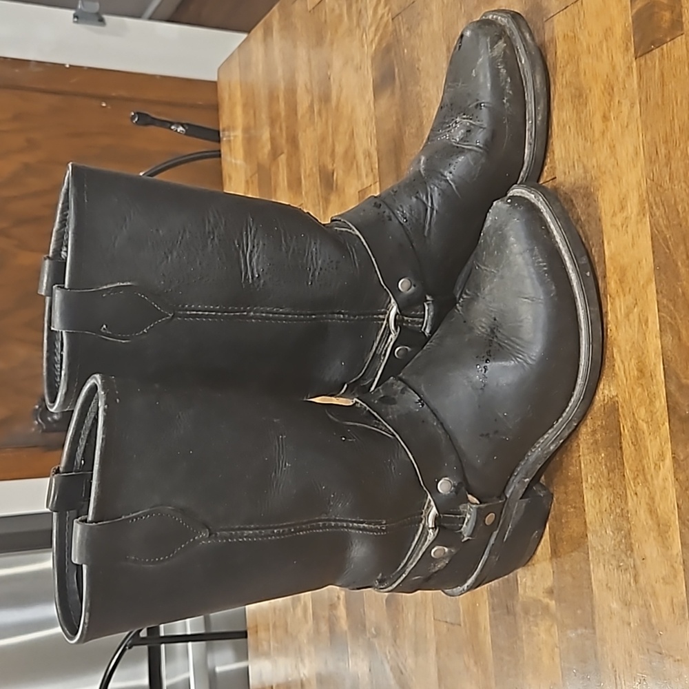 Leather Motorcycle Boots